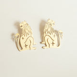 Leo Lion Studs