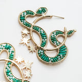 Star Bound Serpent Hoops