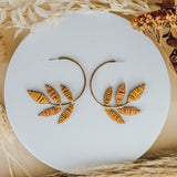 Autumn Feuille Hoops