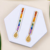 Iris Bar Earrings