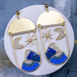 Moon & Mountain Earrings
