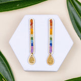 Iris Bar Earrings