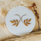 Autumn Feuille Hoops